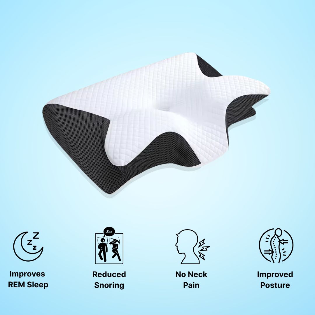 BUTTERFLY MEMORY FOAM NECK SUPPORT PILLOW