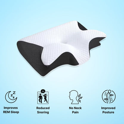 BUTTERFLY MEMORY FOAM NECK SUPPORT PILLOW