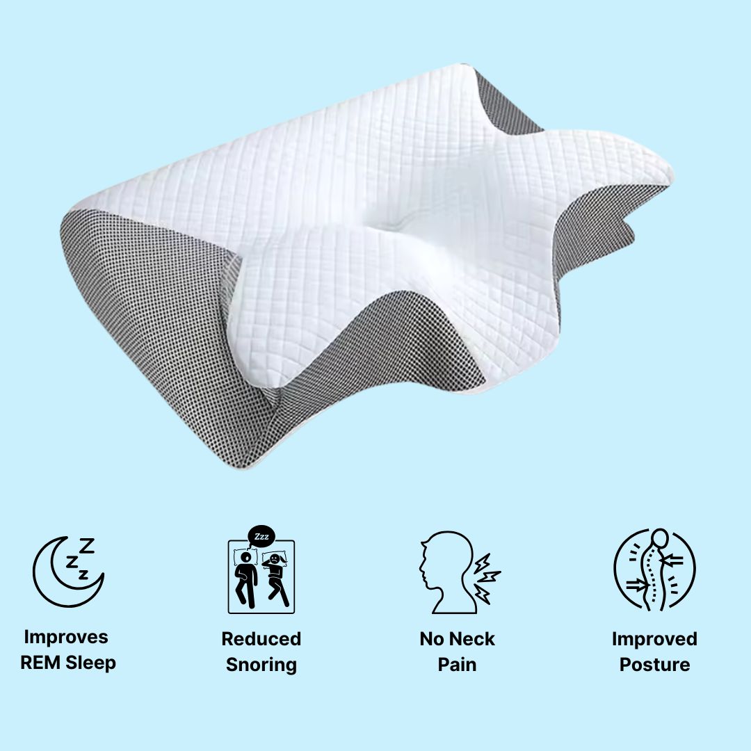 BUTTERFLY MEMORY FOAM NECK SUPPORT PILLOW